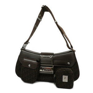 Christian Dior Street Chic Canvas Leather Shoulder Bag
